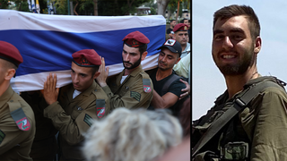 הלוויתו של אור ישראלוב ז"ל שנהרג בתרגיל בבא"ח צנחנים