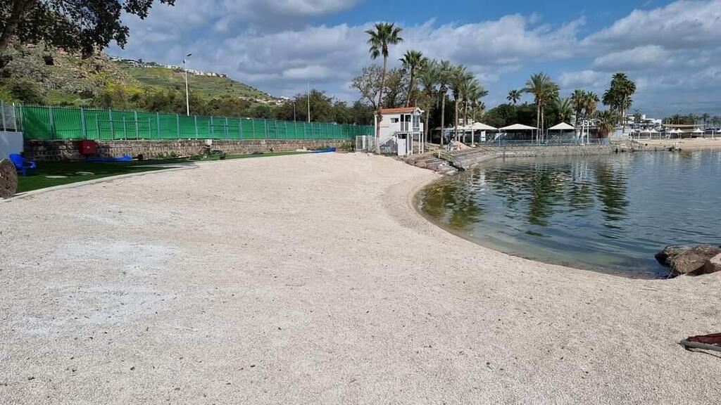Ganim Beach חוף גנים בטבריה, אחרי השדרוג