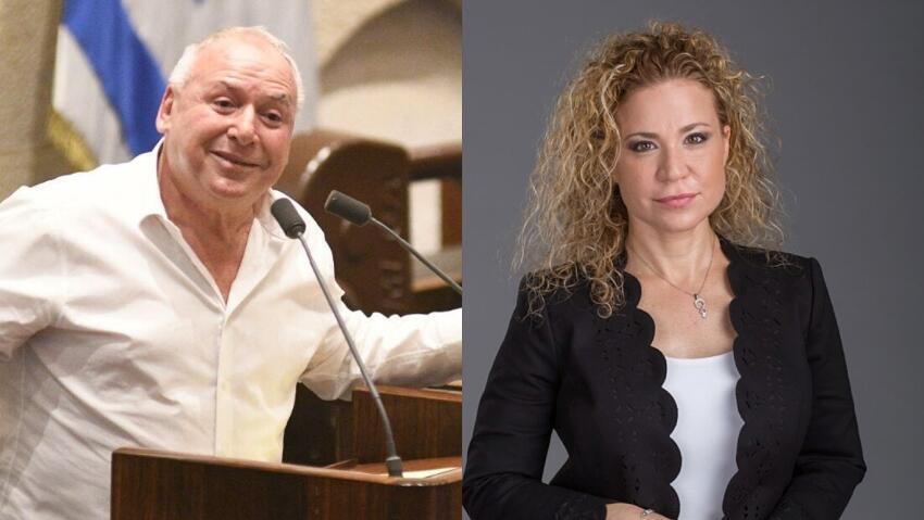 רוזנבוים והשר אמסלם. תבע מנציב שירות המדינה לפטר אותה (צילומים: יח"צ, רפי קוץ) מכיל רוזנבוים, דודי אמסלם