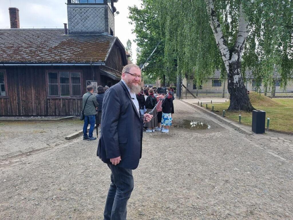 Piotr Cywiński says the project was developed for those who can not visit the site in person (Photo: Itamar Eichner) פיוטר ציבינסקי, מנהל מוזיאון אושוויץ
