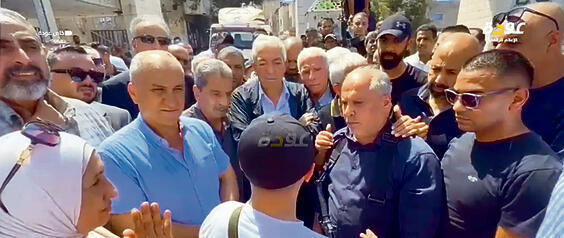 אל־עאלול בראשות משלחת פתח בביקור במחנה ג’נין yk13497687