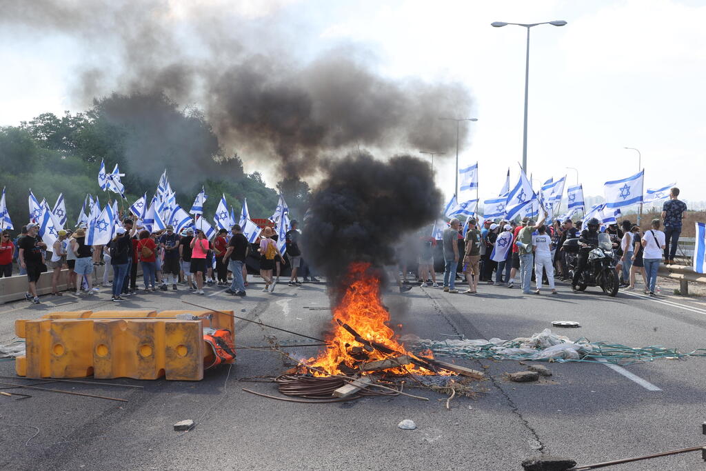 צומת הכפר הירוק ( צילום: יריב כץ) צומת הכפר הירוק