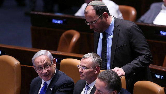 בנימין נתניהו, שמחה רוטמן, ישראל כץ, יריב לוין ואיתמר בן גביר