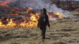 התפרצות הר הגעש פאגְרדאלסְפִיאטְלְ באיסלנד