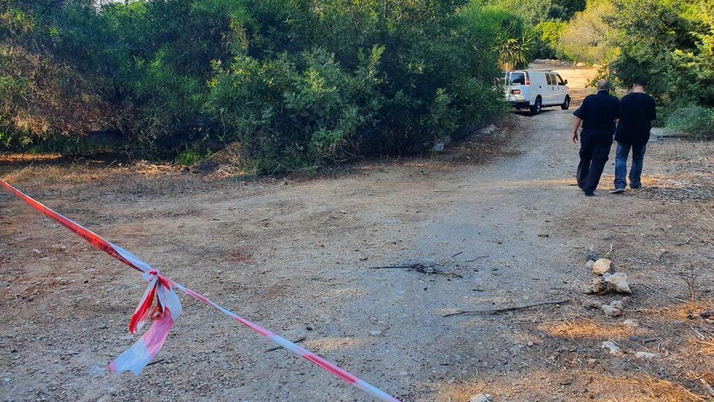 החורשה שבה נורה למוות עומרי בלום (צילום: אלכס גמבורג) רצח במודיעין: המשטרה עצרה גבר בחשד שירה למוות בבנו מאומץ