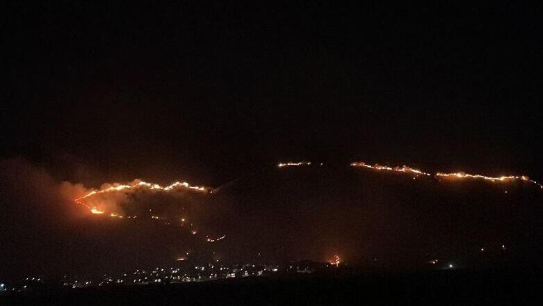 צילום: כב"ה צפון שריפה בגלבוע