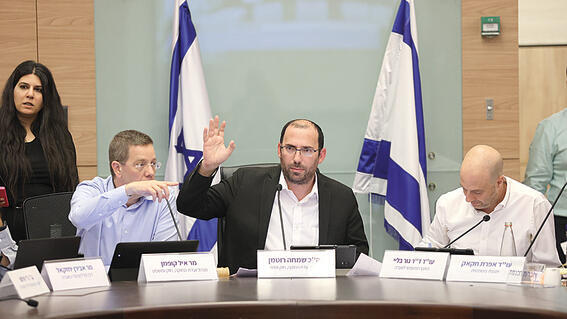 דיונים סוערים בוועדת החוקה, אתמול | צילום: אלכס קולומויסקי yk13512462