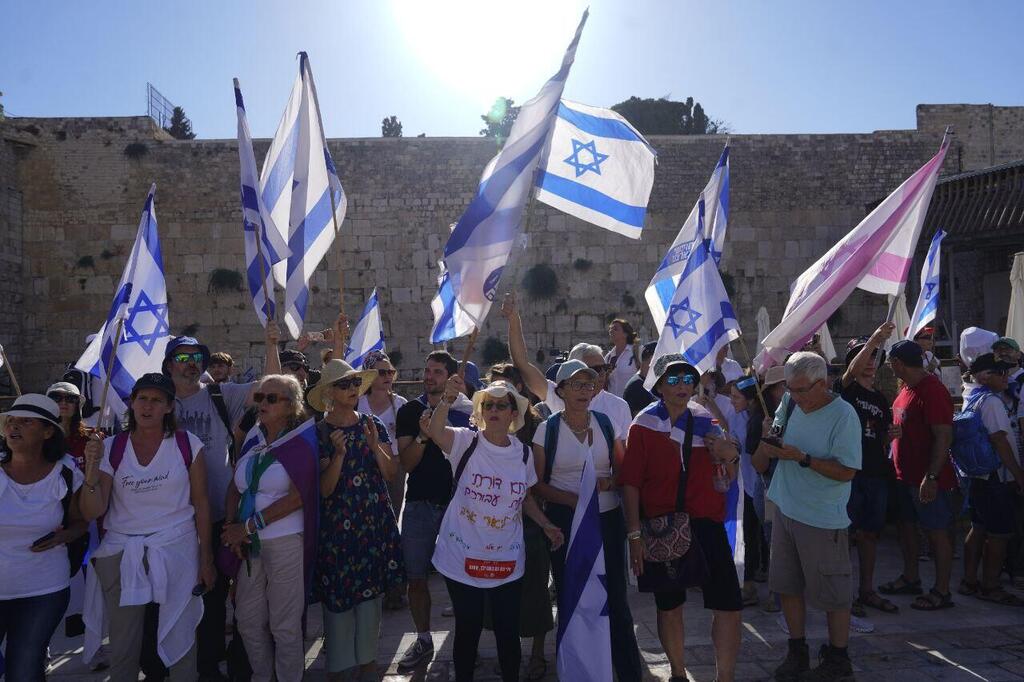 צילום: שלו שלום תפילה המונית ומחאה בכותל