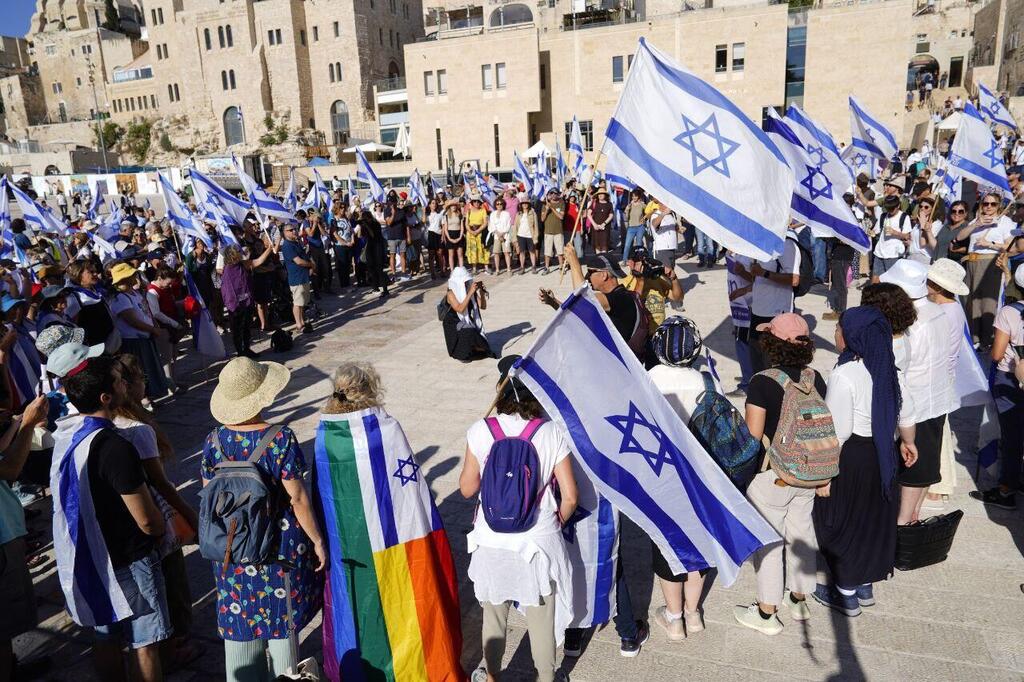 צילום: שלו שלום תפילה המונית ומחאה בכותל