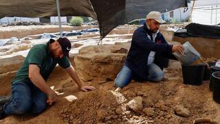 Palestinians uncover a Roman-era cemetery in Gaza 