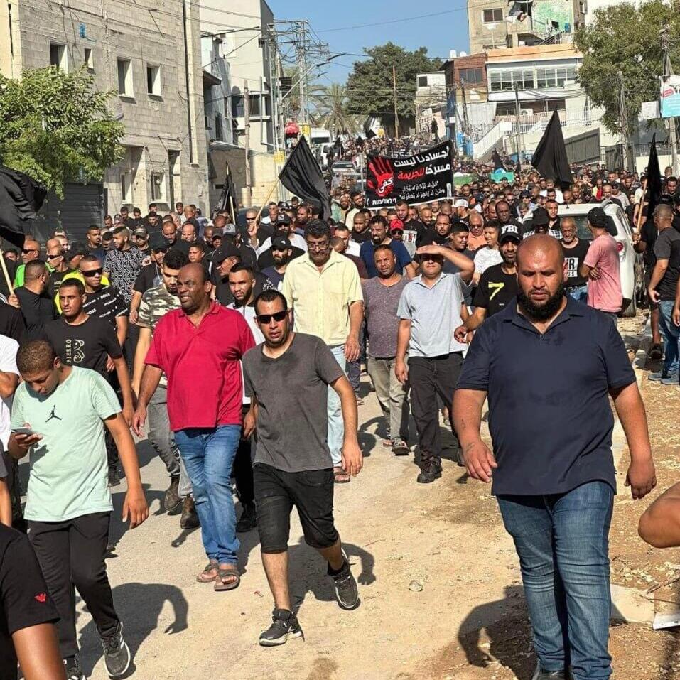 הלוויה לשני נרצחים בג'סר אזרקא