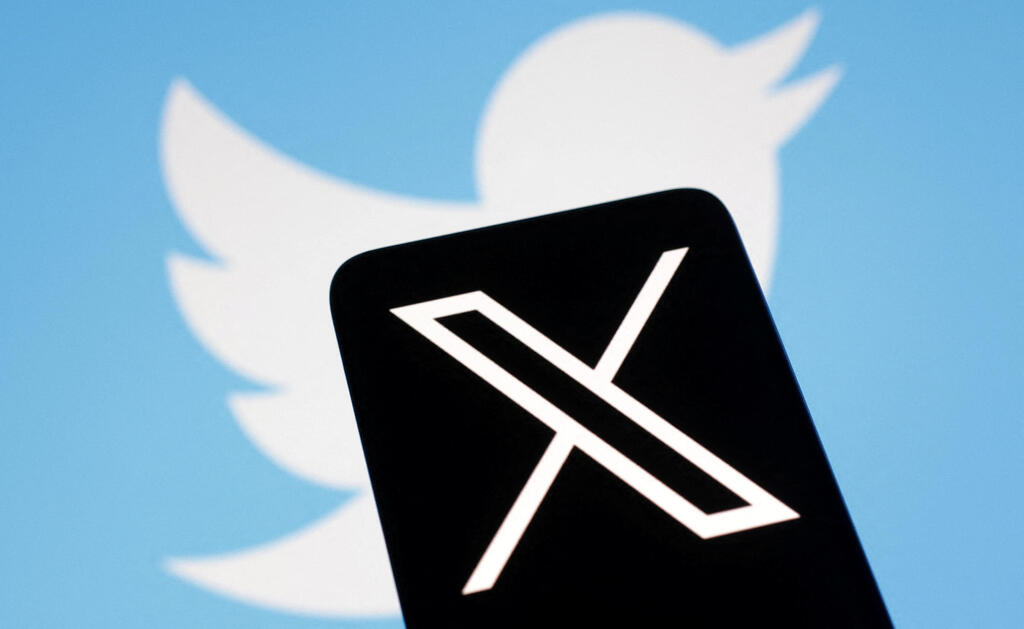 הלוגואים של טוויטר ו-X