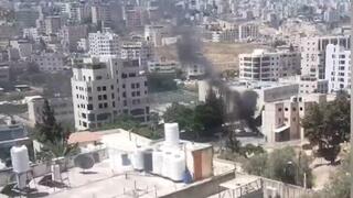 תיעוד מחילופי אש במחנה אל-עין בשכם