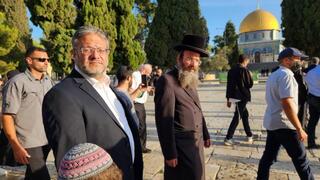 בשר לביטחון לאומי איתמר בן גביר עלה להר הבית לרגל צום תשעה באב