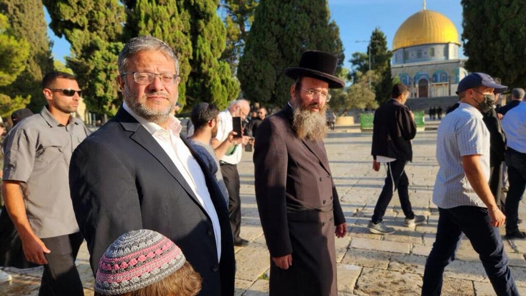 בן גביר בהר הבית, הבוקר בשר לביטחון לאומי איתמר בן גביר עלה להר הבית לרגל צום תשעה באב
