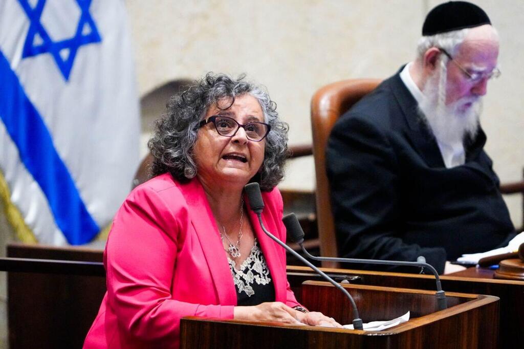 עאידה תומא סלימאן. "מסע הסתה" (צילום: שלו שלום) עאידה תומא סלימאן במליאת הכנסת