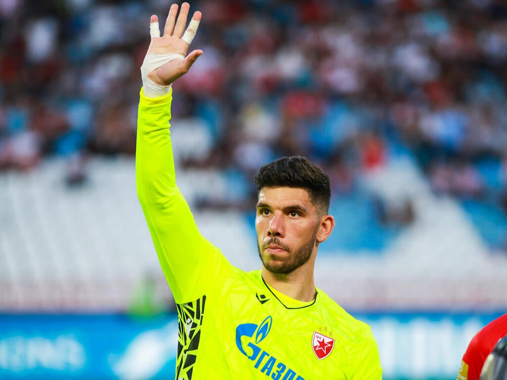 גלזר מודה לאוהדים (צילום: Dragan Tesic/Crvena zvezda) גלזר