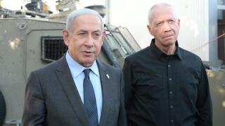 בנימין נתניהו בביקור בפיקוד המרכז