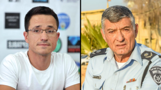 משה רדמן במסיבת עיתונאים של מובילי ההתנגדות לדיקטטורה