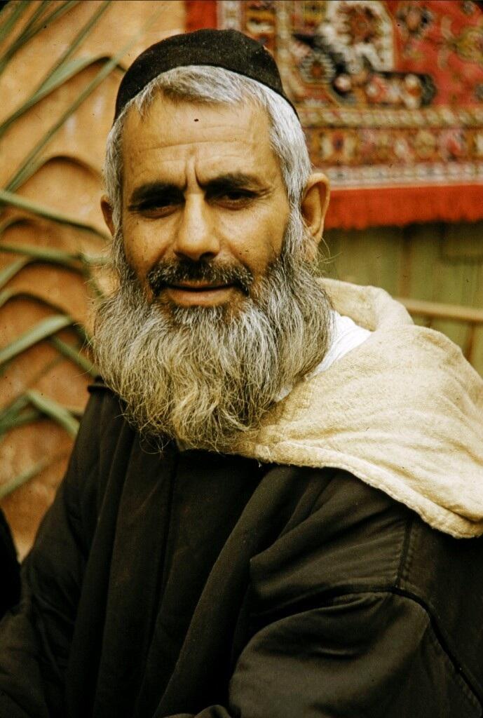 Portrait of a Moroccan Jew in the mellah of Marrakesh, 1960s 