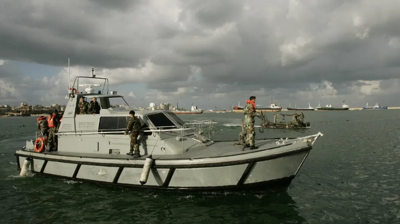 A Lebanese army boat 