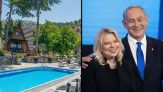 בני הזוג נתניהו על רקע הסוויטה הנשיאותית