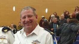 תא"ל (במיל') עפר דורון (צילום: מתוך עמוד הפייסבוק של "עמותת חיל הים") מימין לשמאל: תא"ל מיל' עפר דורון, מח"י - אלוף אלי שרביט, תא"ל מיל' אייל שגב, תא"ל מיל' דניאל מעוז