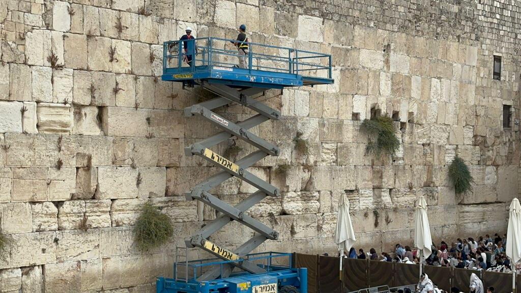 Inspection of the Western Wall's Stones