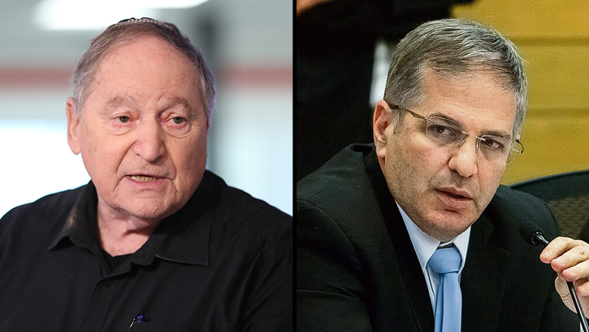 שר החינוך ויו"ר ארגון המורים. לתלמידים עדיין אין ציונים (צילום: הדר יואביאן, שלו שלום) שר החינוך ויו"ר ארגון המורים. לתלמידים עדיין אין ציונים