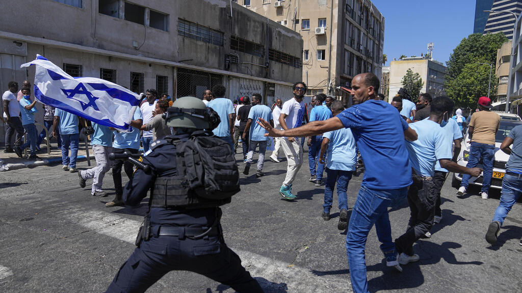 הפגנת מחאה של מבקשי מקלט אריתראים