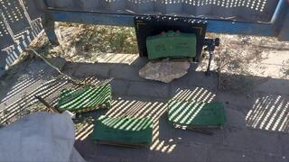 Explosives smuggled across the Jordanian border last month 