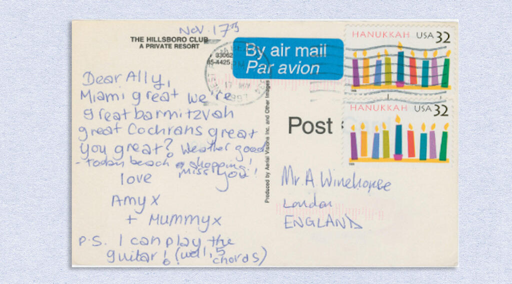 Letter sent by Amy Winehouse