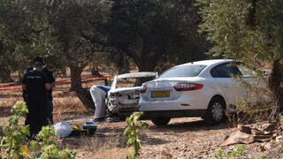 זירת הרצח במטע הזיתים סמוך לאבו סנאן