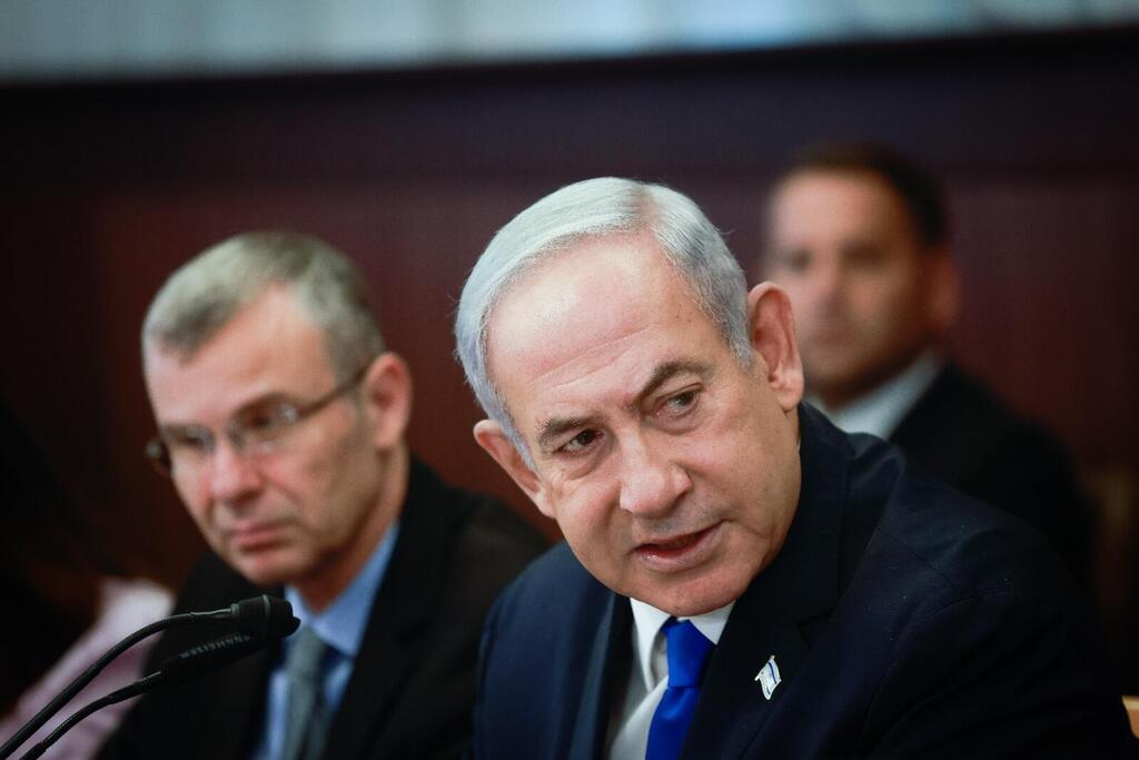 מה יעלה בגורל המהפכה המשפטית? נתניהו לוין (צילום: חיים גולדברג) ישיבת ממשלה