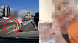 תיעוד: צעירים תוקפים עם מוט ברזל משפחה ברכב בטבריה תיעוד: צעירים תוקפים עם מוט ברזל משפחה ברכב בטבריה