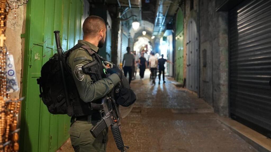 Border Police officer in Jerusalem (Photo: Israel Police) היערכות משטרת ישראל בירושלים לקראת חגי תשרי תשפ״ד