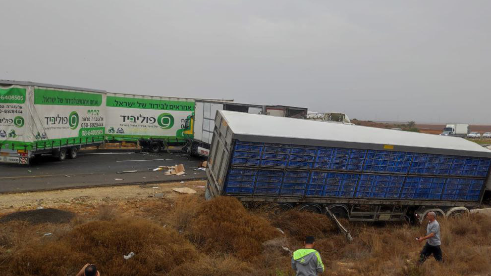 la scène de l'accident