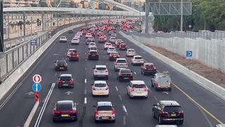 עומס במחלף השלום