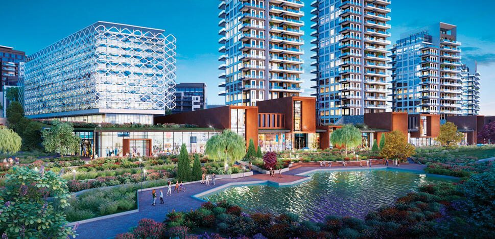 אגמי הכרמל בנשר של אפריקה ישראל שיכון ובינוי נדלן וכלל נדלן | הדמיה: aidem devlove yk9763860