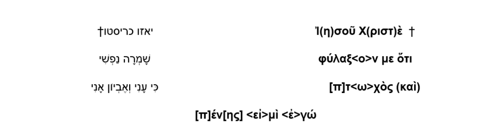 תרגום של הכתובת