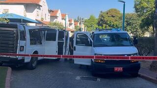 זירת הפיגוע הפלילי בלוד