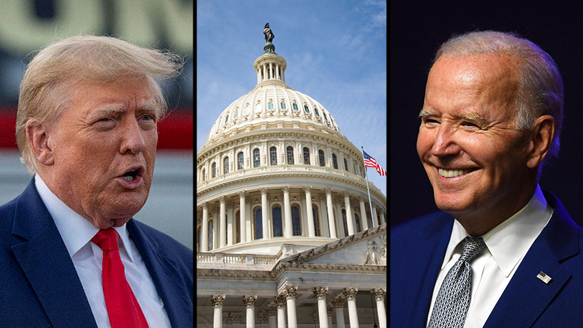 Donald Trump and Joe Biden are likely to have a rematch in November for the White House (Photo: Fedor Selivanov ,Nhac NGUYEN / AFP, AP, shutterstock) נשיא ארה"ב ג'ו ביידן ביקור ב האנוי וייטנאם
