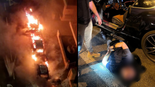 מעצרו של יוניס יושבאייב באור עקיבא והמכוניות שעלו באש