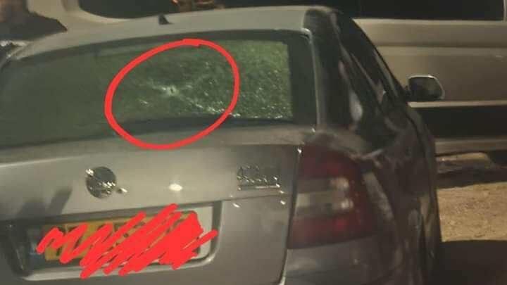 הרכב שנורה בשפרעם, שבתוכו נמצאה האישה שנרצחה ניסיון ל רצח ב שפרעם