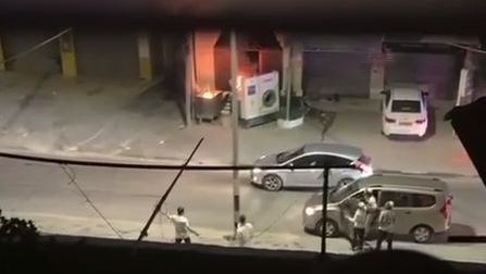 מתנחלים מיידים אבנים בחווארה