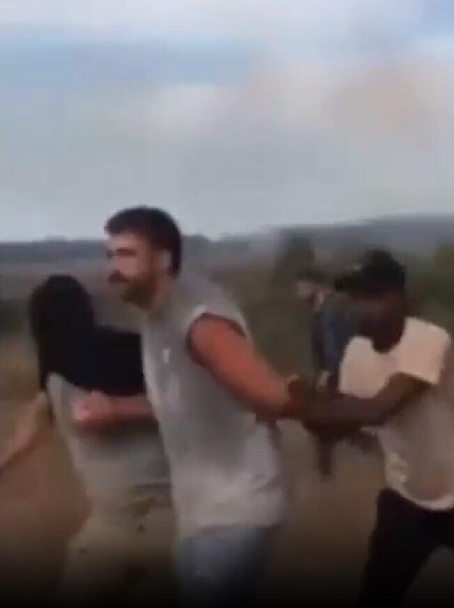 Avinatan being abducted into Gaza by Hamas אבינתן