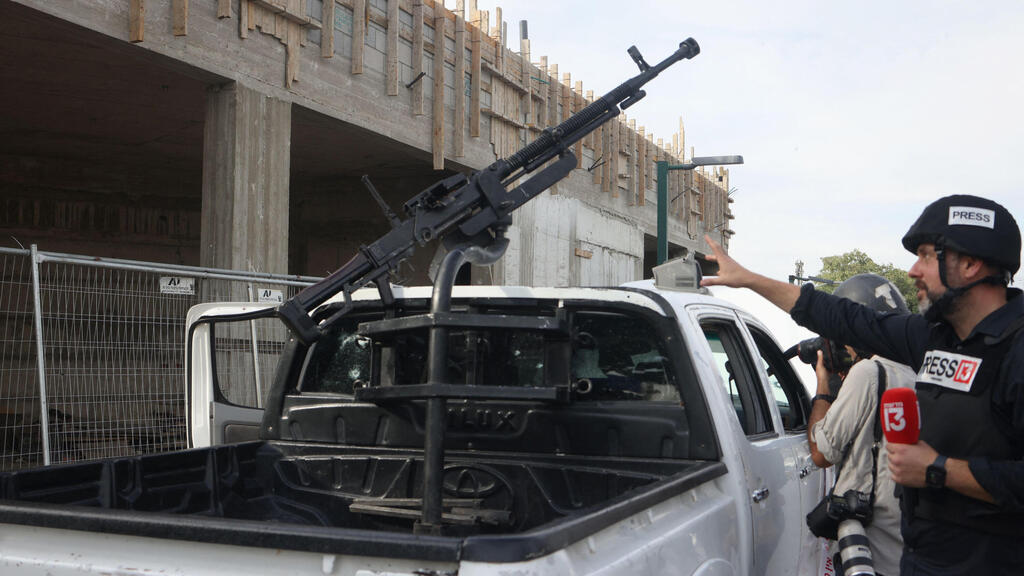 צילום: Oren ZIV / AFP רכב של מחבלים בשדרות