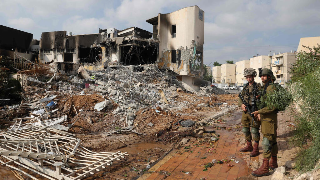 צילום: JACK GUEZ / AFP תחנת משטרת שדרות