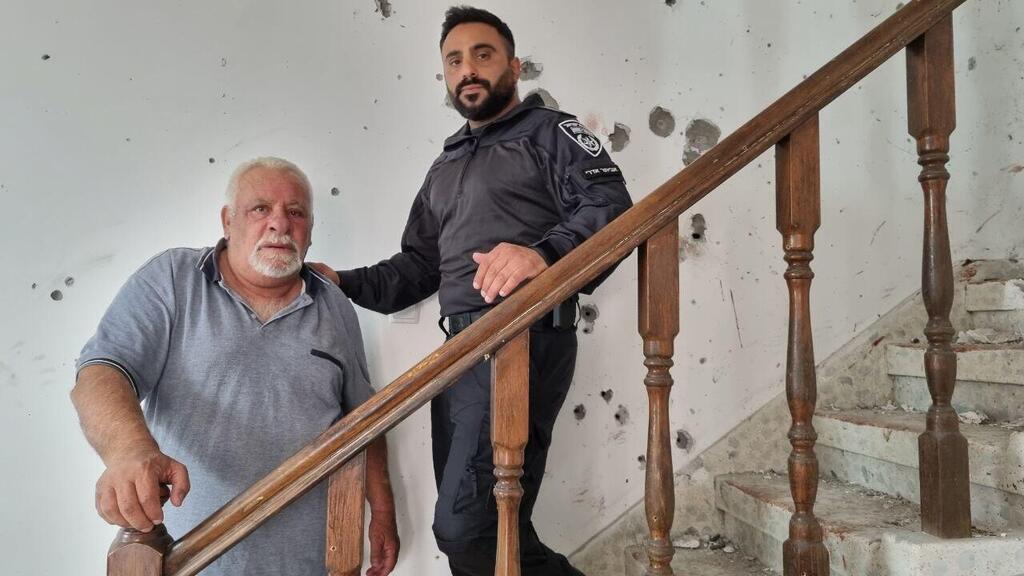 דוד אדרי ובנו אביתר. לוחמי ימ"מ ניהלו מו"מ וחיסלו את המחבלים (צילום: אילנה קוריאל) אביתר ודוד אדרי