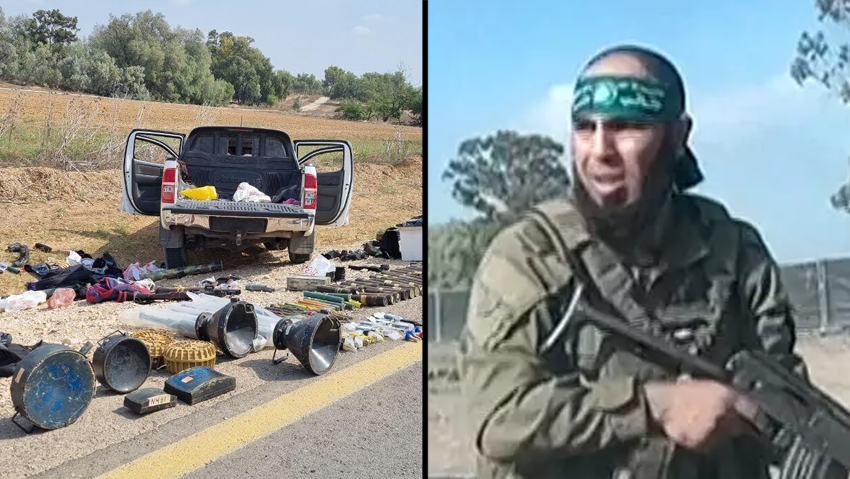 המחבל במתקפת טרור באזור מסיבת הטבע ברעים והאמל"ח של חמאס שנמצא בעוטף עזה